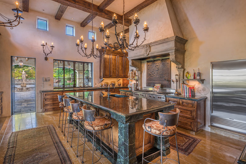 Kitchen Tuscan Mansion