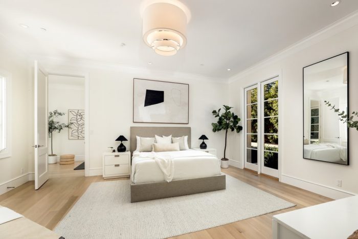 White bedroom interior 