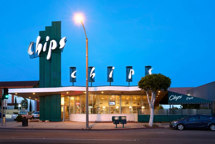 LA restaurant at night