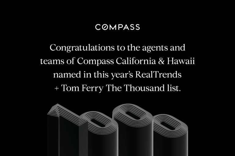 2022 RealTrends + Tom Ferry The Thousand - Compass Agent Blog Heading