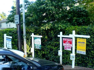 For Sale signs