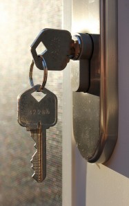 Key in door