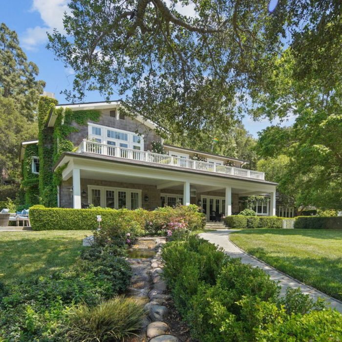 Pacific Palisades house and lawn