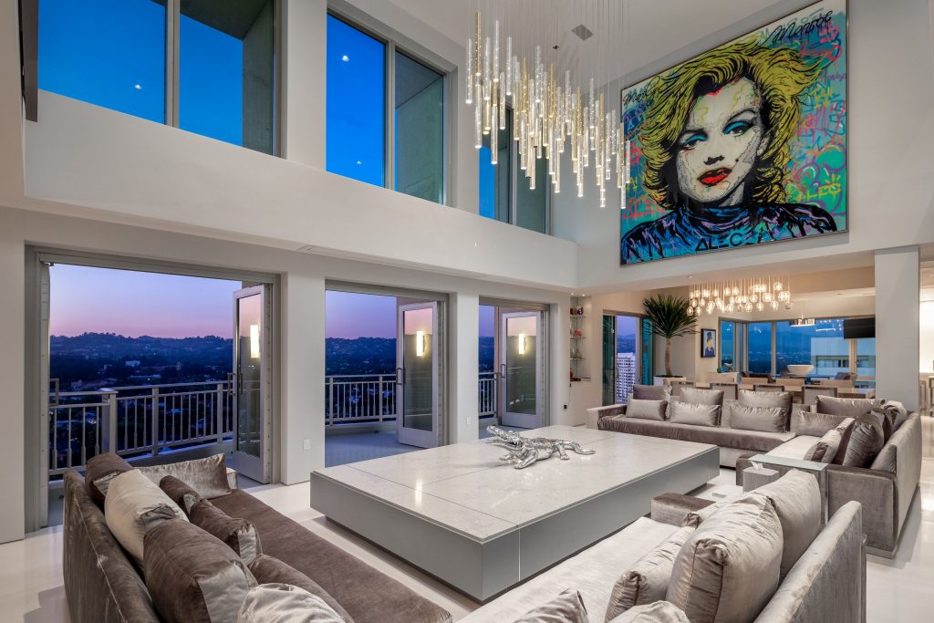 Gleaming penthouse in chic Remington high-rise