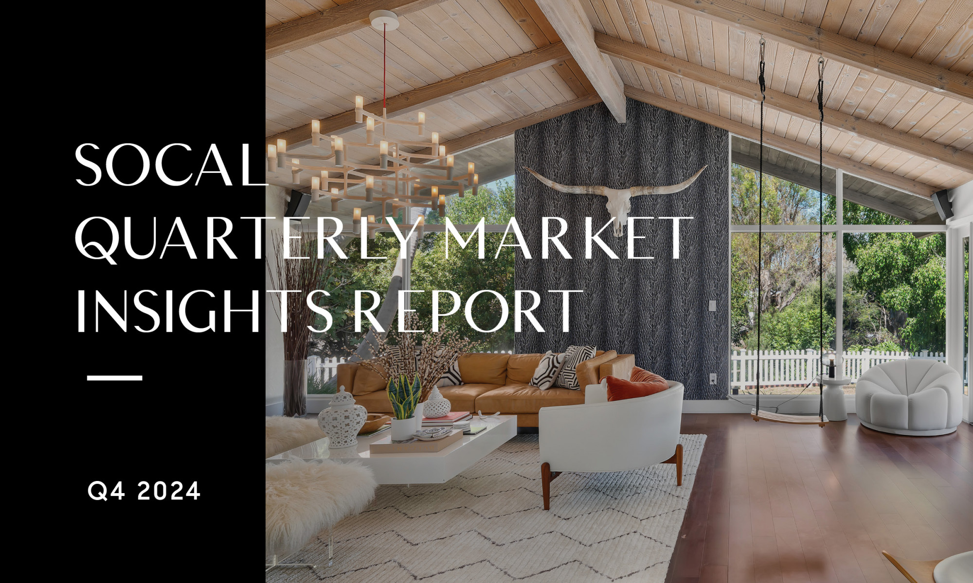 Header for Q4 SoCal 2024 Market Report blog post by Compass that reads, “SoCal Quarterly Market Report Insights”.