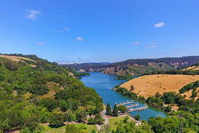 Lake Chabot as seen from Castro Valley