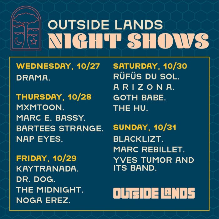 Outside Lands Night shows