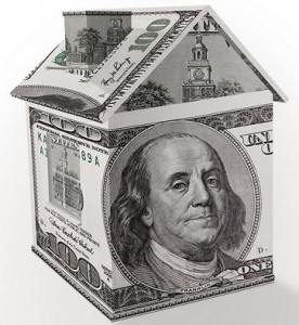 House built of $100 bills