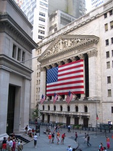 Photo of the New York Stock Exchange and the early home of JPMorgan Chase.