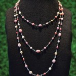 Queen Conch Pearl and Diamond Necklace