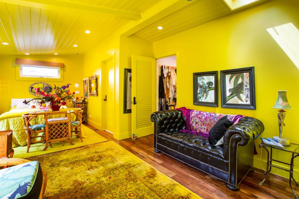 Yellow living room