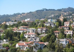 View of Oakland's Rockridge neighborhood