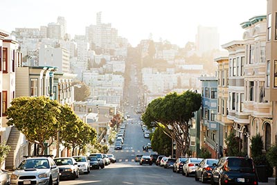 A street scene in San Francisco