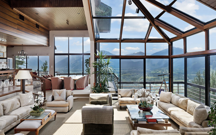 Aspen mountain home with windows