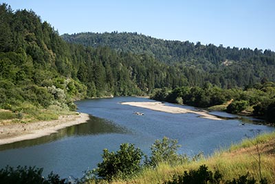 The Russian River in Sonoma County, California