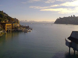 The Marin town of Tiburon