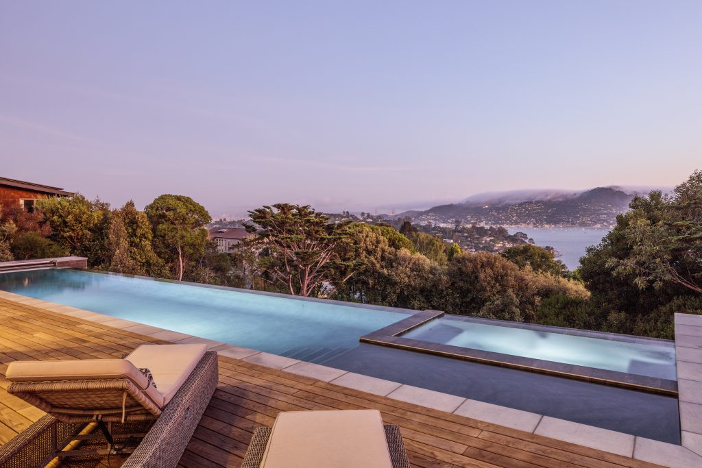 Tiburon architecture as art overlooking the Bay