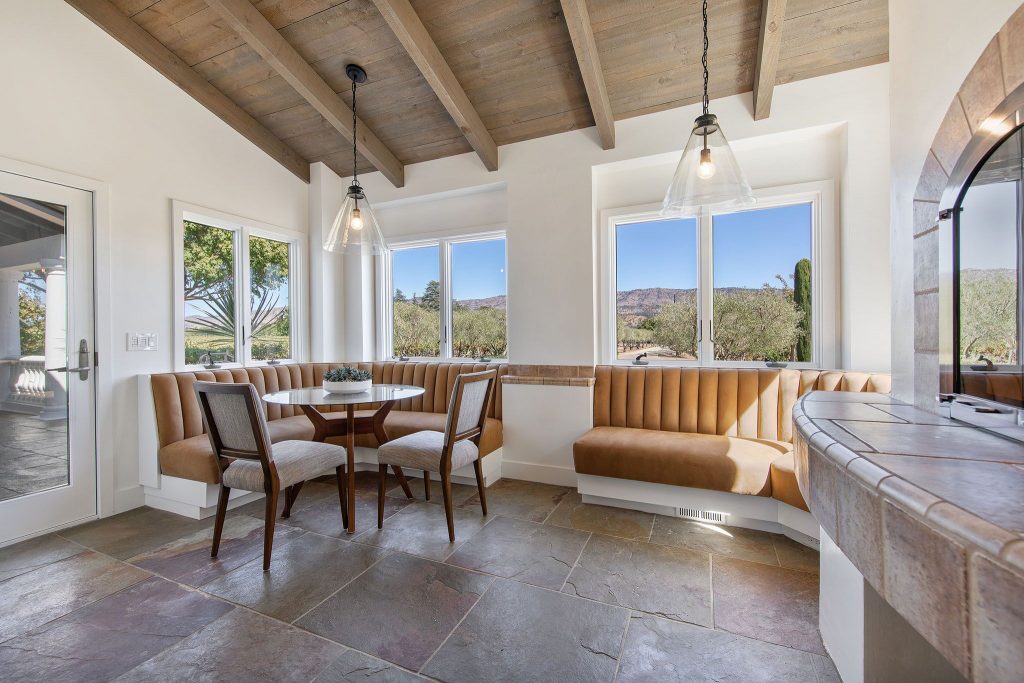 airy dining room