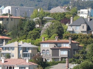 View of Oakland's Rockridge neighborhood
