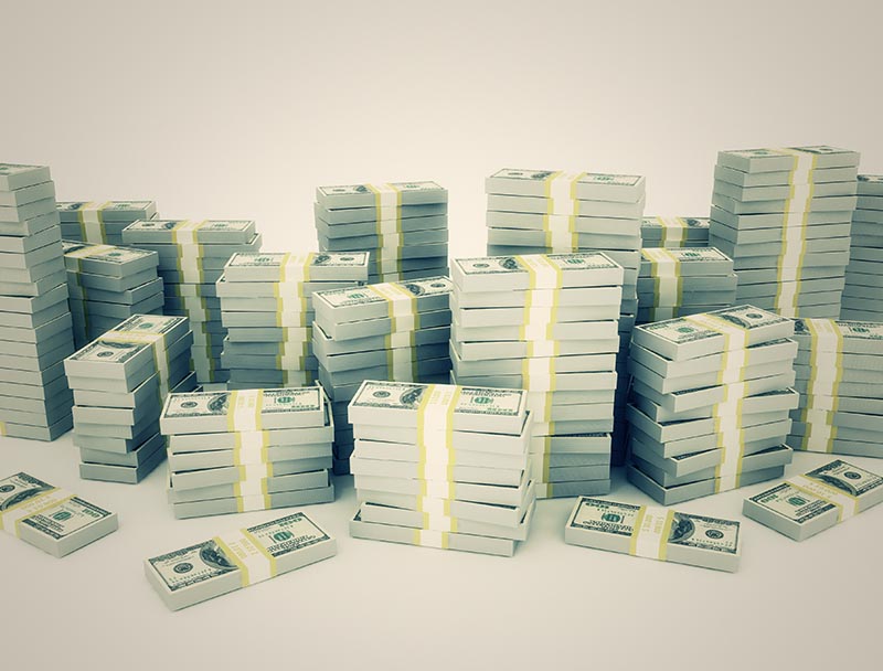 cash stacks