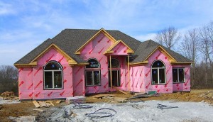 Photo of a new home under construction