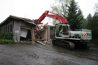 demolished house