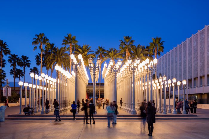  "Urban Light" by Chris Burden at LACMA. 