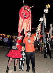 Characters at El Dia de los Muertos at the Petaluma Art Center, 2011.