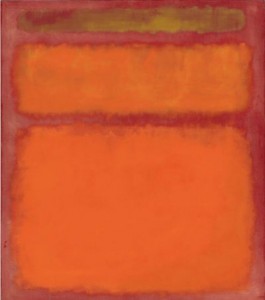 Mark Rothko's painting “Orange, Red, Yellow.”