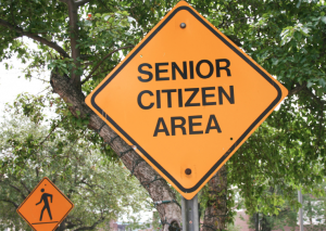 Senior citizens sign