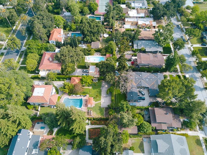 Aerial of Neighborhood