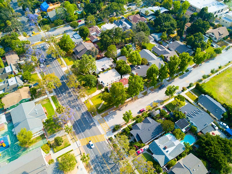 Aerial of Neighborhood
