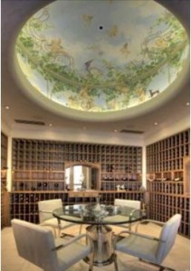 winecellar Wine cellar at 2395 Old Soda Springs Road, Napa.