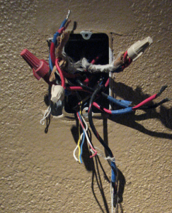 Faulty electrical wiring